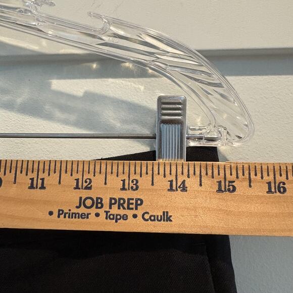 Ann Taylor Pants Womens 4 Black Linen Blend Cropped Ankle Trouser Work Office - Picture 8 of 11